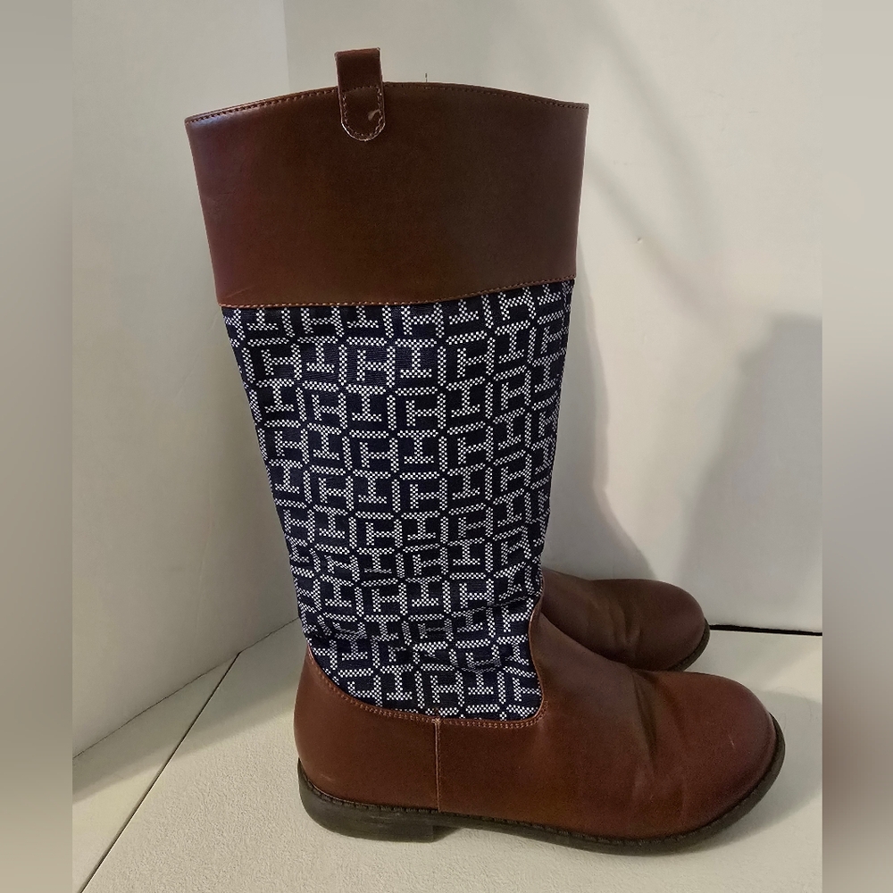 Tommy Hilfiger Andrea Jaelyn Charm Riding Boots Girls Size 5